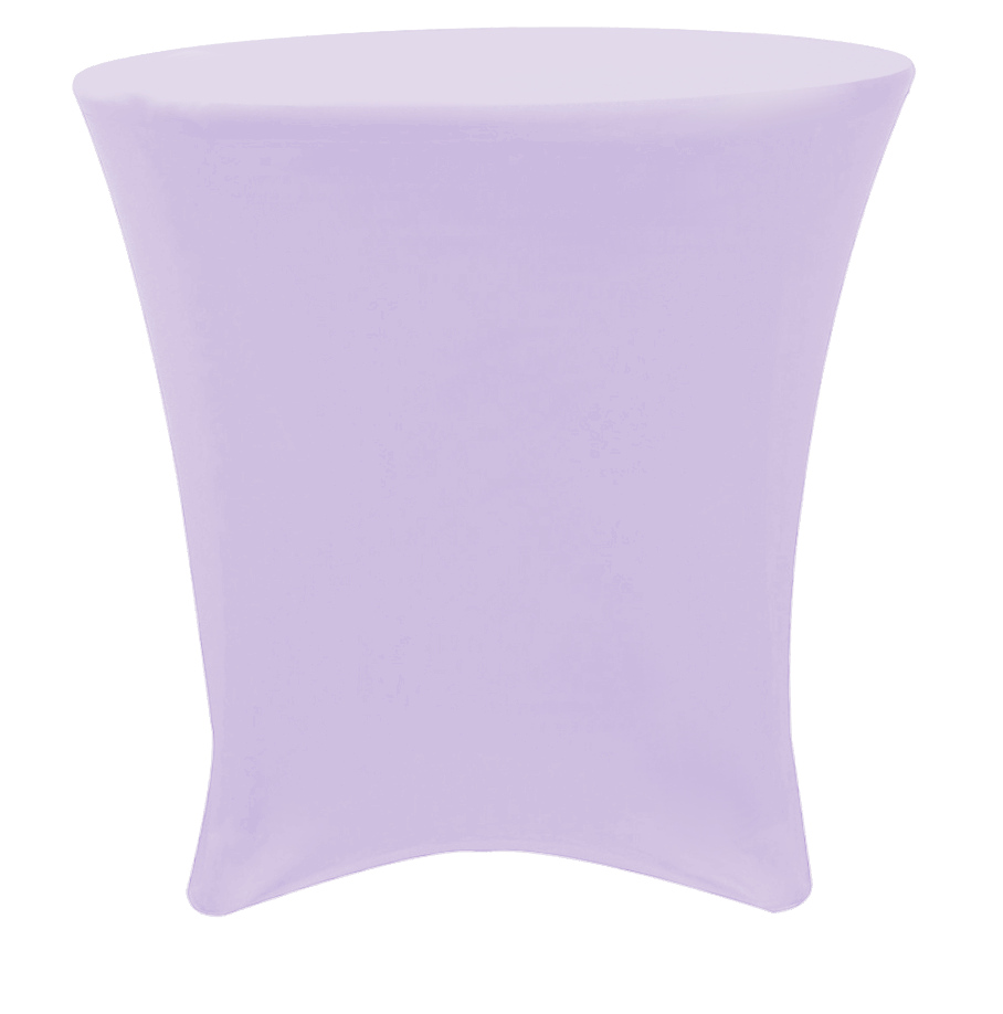 Lavender Lowboy 30 Round x 30 Height Stretch Fitted Spandex Table Cover