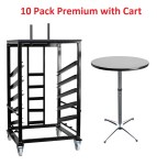 10 pack premium tables and cart shown with grey nebula top