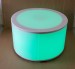30 Inch Round Light Up LED Glow Coffee Table Green