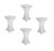 White Color 4 Pack 30x42 Table Covers