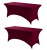 Burgundy Color 2 Pack Table Covers