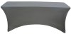 Gray Rectangular Stretch Spandex Table Cover