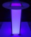 Round 30 x 42H Illuminated LED Pub Table w/ Acrylic Top