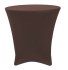 Brown Lowboy 30 Round x 30 Height Stretch Fitted Spandex Table Cover