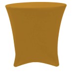 Gold Lowboy 30 Round x 30 Height Stretch Fitted Spandex Table Cover
