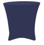 Navy Blue Lowboy 30 Round x 30 Height Stretch Fitted Spandex Table Cover