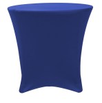 Royal Blue Lowboy 30 Round x 30 Height Stretch Fitted Spandex Table Cover