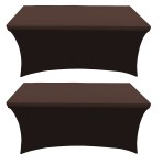 Chocolate Color 2 Pack Table Covers