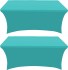 Turquoise Color 2 Pack Table Covers