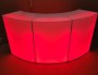 Curved Serpentine Bar Red Lighting Front View