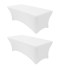 White Color 2 Pack Table Covers