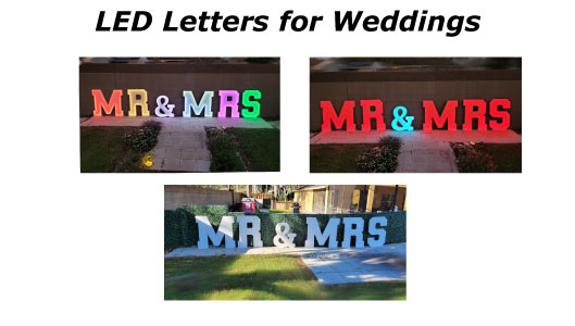 Floor Standing LED Letters