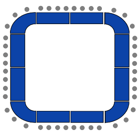 Hollow Square with Serps