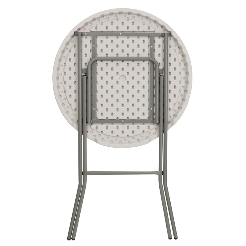 32 Round 43 Inch Tall Plastic Folding Bar Height Table