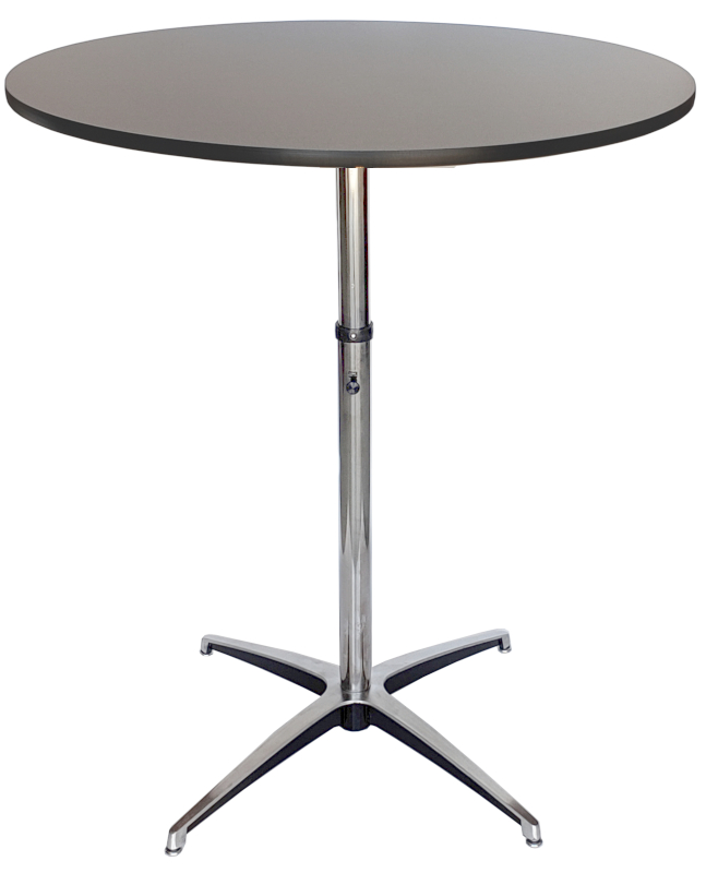 Portable Round Adjustable Height, How Big Is A 36 Inch Round Table