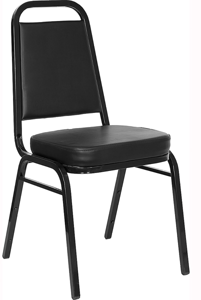 Black Vinyl Stack Able Banquet Chair