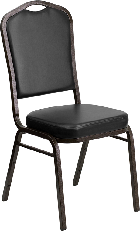 Black Vinyl Banquet Chair