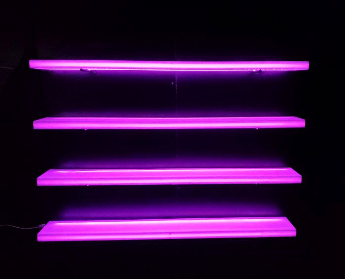 Acrylic LED Floating Shelf  Home Bar Shelves w/ LED Lighting