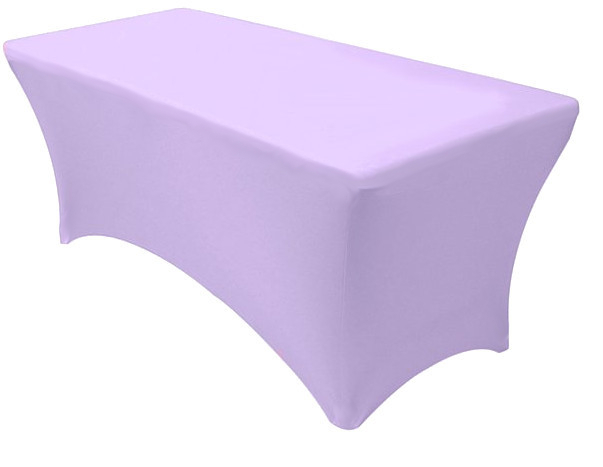 Lavender 30x72 6 Foot Stretch Spandex Table Cover