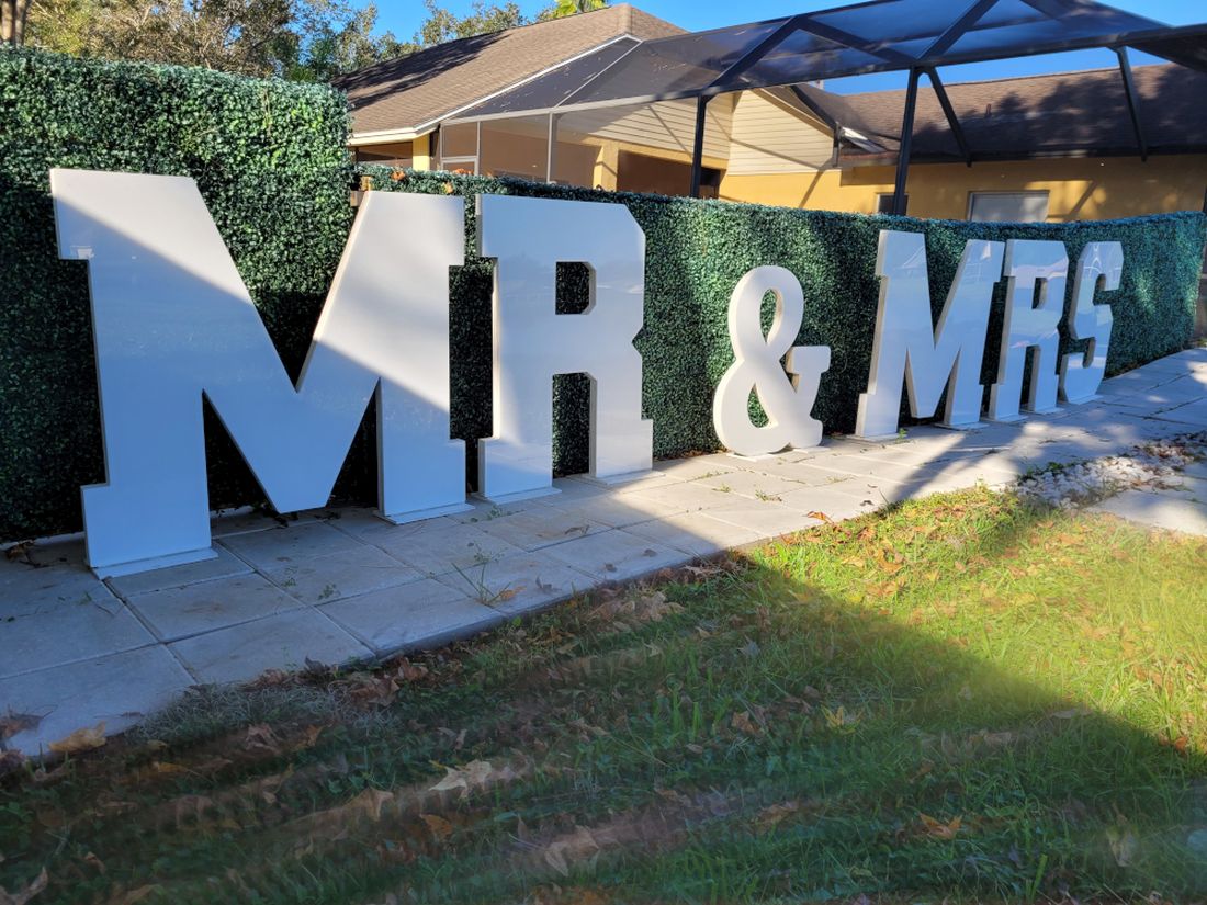 4 Ft Tall LED Marquee Letters – Heavy-Duty RGB Acrylic Light-Up Letters ...