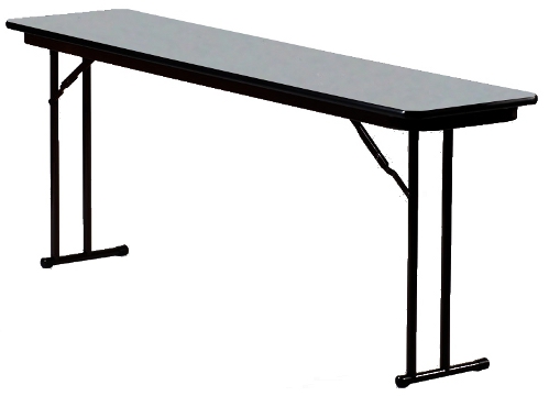 18 Inch Wide 3/4 Laminate Top Seminar Table w/ Off-Set Legs