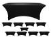 Case Pack of  (10) 6 Foot Rectangular Stretch Table Covers