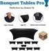 Case Pack of  (10) 6 Foot Rectangular Stretch Table Covers