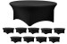 Case Pack of  (10) 72 Inch Round Stretch Table Covers