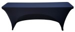 18x72 6 Foot Black Fitted Spandex Training Table Cover