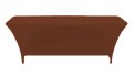 Chocolate Color 18 x 72 Training Table Cover with Open Back 