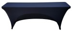 18x96 8 Foot Black Fitted Spandex Training Table Cover
