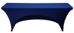 18x96 8 Foot Navy Blue Fitted Spandex Training Table Cover