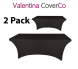 2 Pack Black Rectangular Table Covers