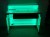 Folding 4 Foot LED Glow Light Up Portable Bar on Wheels