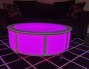 40 Inch Round lluminated LED Coffee Table