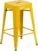 Yellow Metal Backless 24 Inch