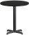Black 24 Inch Round Commercial Table with Laminate Top