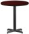 Mahogany 24 Inch Round Commercial Table with Laminate Top