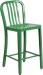 Green Metal Counter Height Patio Bar Stool