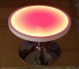 24 Inch Round LED Illuminated Glow Top Portable Coffee Table
