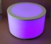 30 Inch Round Light Up LED Glow Coffee Table Lavender