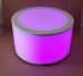 30 Inch Round Light Up LED Glow Coffee Table Purple