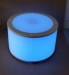 30 Inch Round Light Up LED Glow Coffee Table Blue