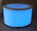 30 Inch Round Light Up LED Glow Coffee Table Blue