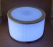 30 Inch Round Light Up LED Glow Coffee Table White