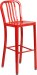 Red Outdoor Metal Bar Stool