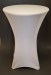 Silver 30 Inch Round Spandex Highboy Table Cover