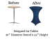 4 Pack 30 x 42 Spandex Fitted Stretch Highboy Table Covers Navy Blue