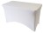 Rectangular 30 x 48 White Spandex Table Cover