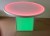 48 Inch Diameter Round LED Glow Table w/ Cube Base